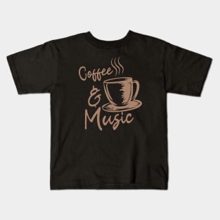 Coffee and Music Kids T-Shirt